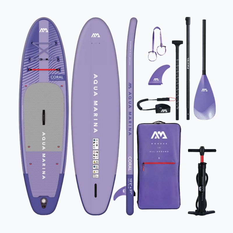 Aqua Marina Coral 10'2" fialové SUP prkno BT-23COPN 9