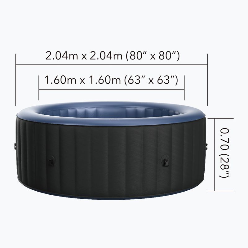 Vířivka pro 6 osob  MSpa Comfort Bergen grey/anthracite 12