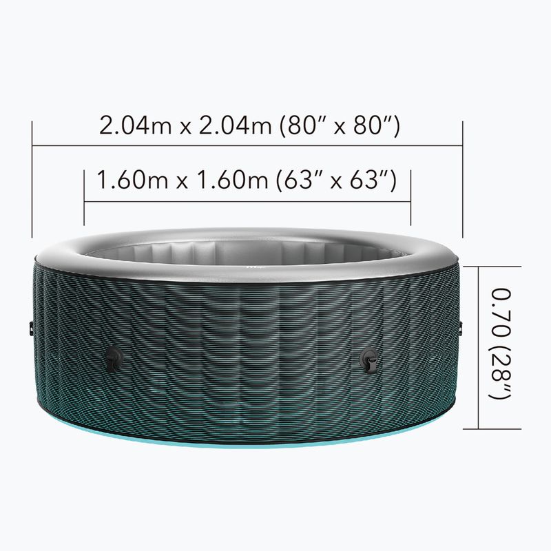 Vířivka pro 6 osob MSpa Comfort Starry grey/anthracite 16