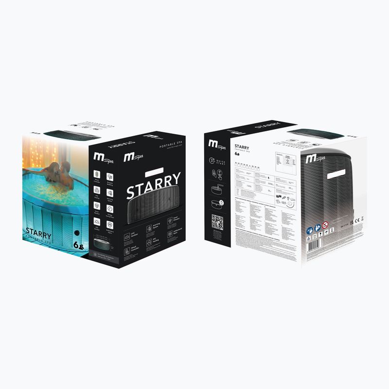 Vířivka pro 6 osob MSpa Comfort Starry grey/anthracite 17