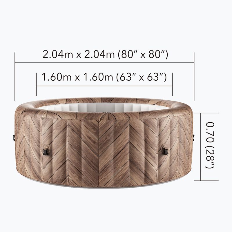 Vířivka pro 6 osob MSpa Comfort Fermo woodgrains 12