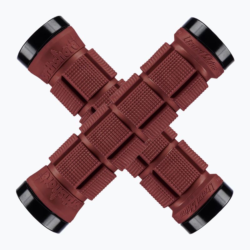 Gripy na řídítka Lizard Skins Dual-Clamp Northshore deep red