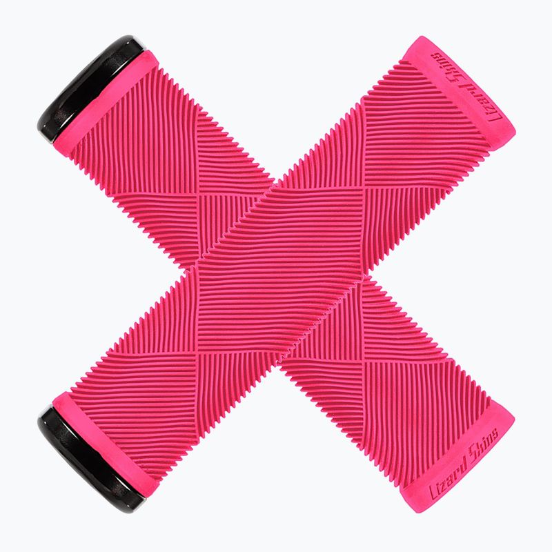 Gripy na řídítka Lizard Skins Single-Clamp Strata neon pink