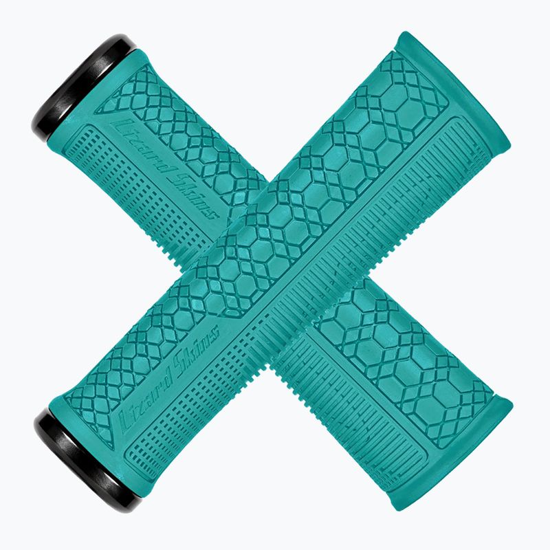 Gripy na řídítka Lizard Skins 36,5 Single-Clamp Gradient teal