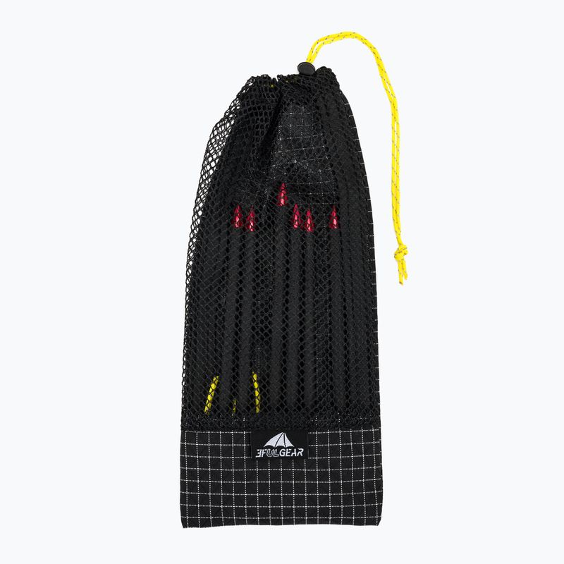 Kolíky do stanu 3F UL Carbon Short Black 6