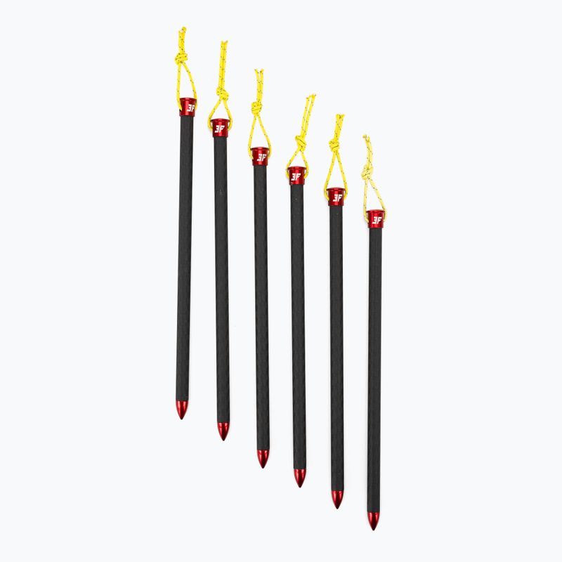 Kolíky do stanu 3F UL Carbon Long Black