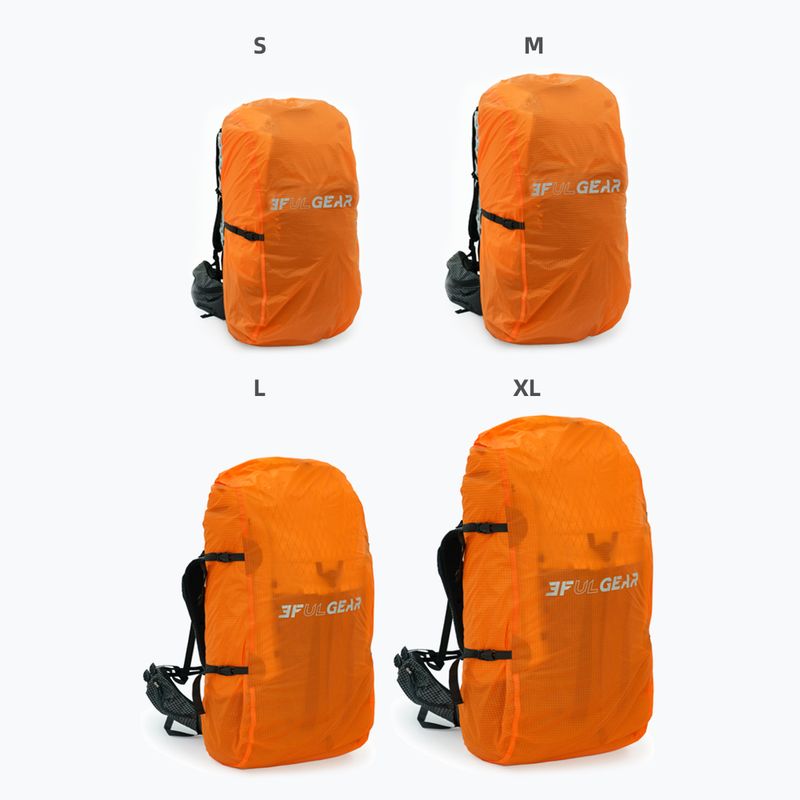 Ochranný obal na batoh 3F UL Dyneema Pack M 35-50l Orange 2