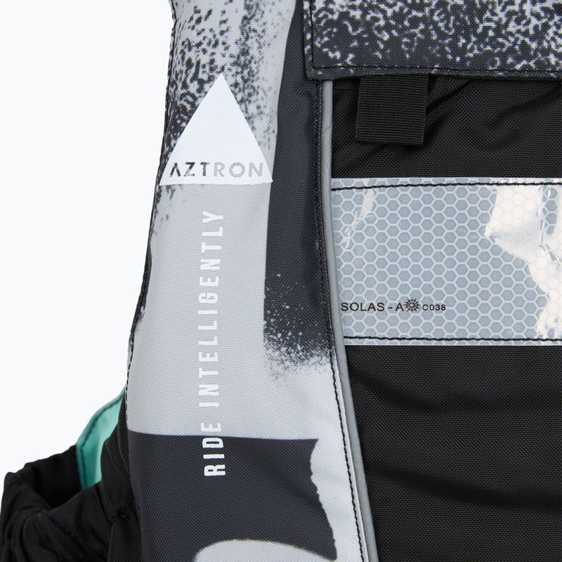 Pánská bezpečnostní vesta Aztron N-SV 3.0 Nylon puzzle grey/mint 5