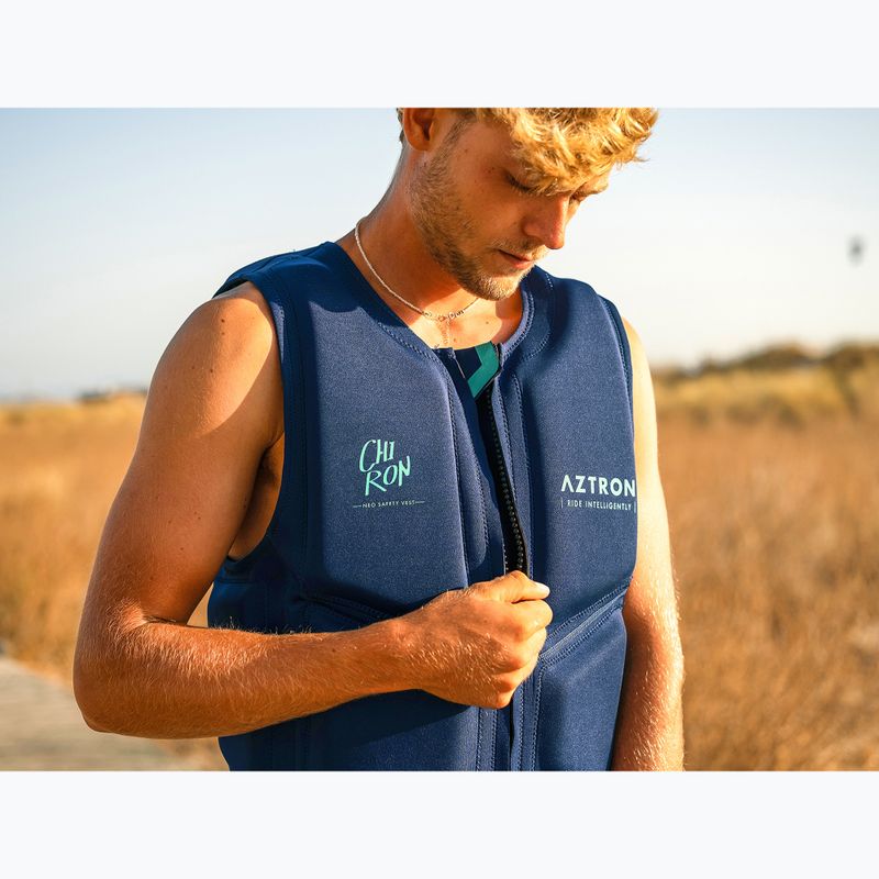Pánská neoprénová vesta Aztron Chiron Neoprene ocean blue 9