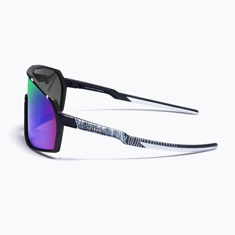 Sluneční brýle Aztron Thunder metalblack/white/polarizedgreen/twilightmirr/grey 4