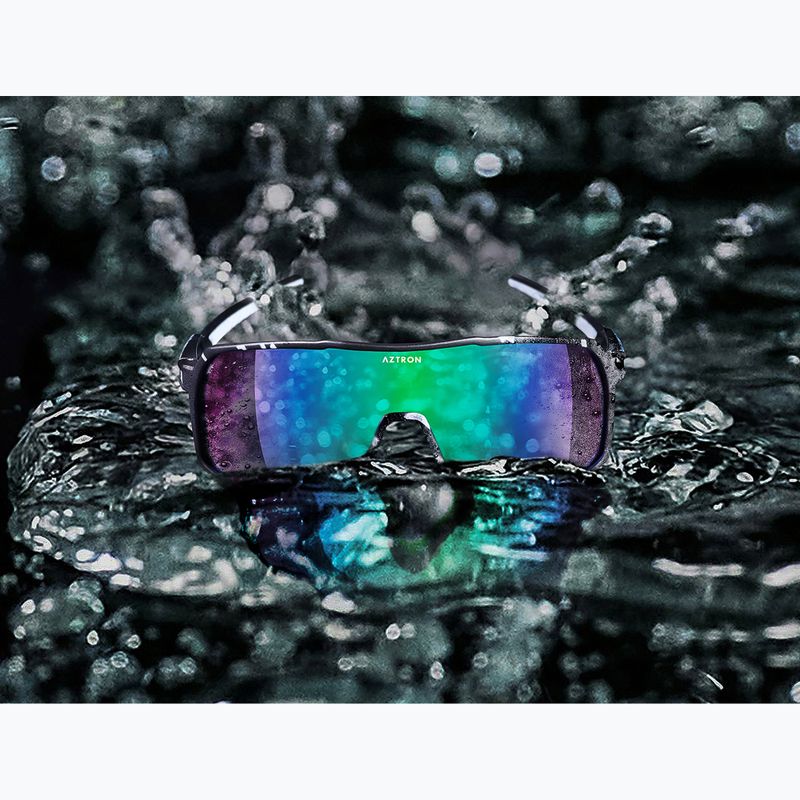 Sluneční brýle Aztron Thunder metalblack/white/polarizedgreen/twilightmirr/grey 6