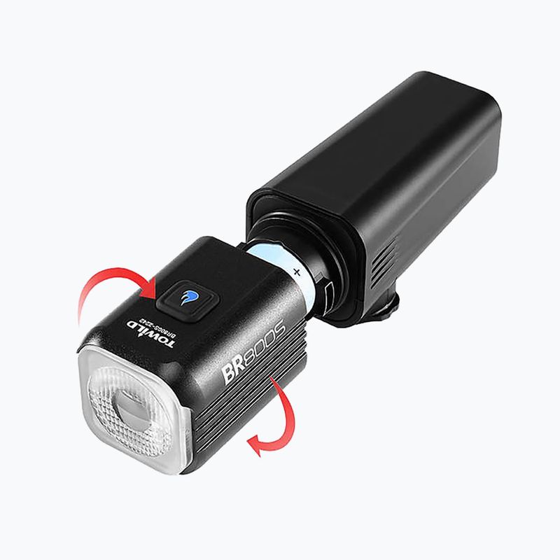 Přední světlo na kolo Towild BR800S black 5