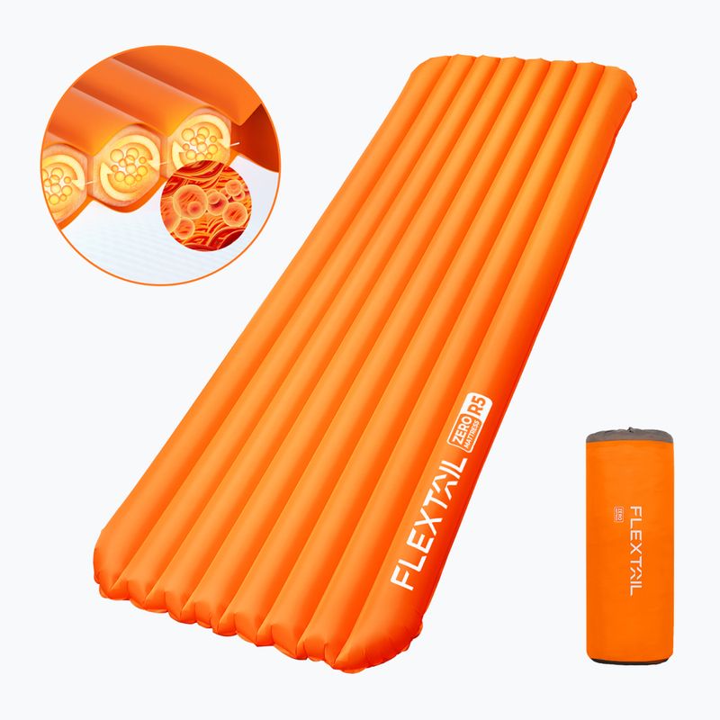 Nafukovací matrace Flextail Zero R05 Regular orange 2