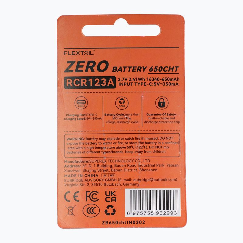 Baterie FLEXTAIL Zero 650 Cht orange 5