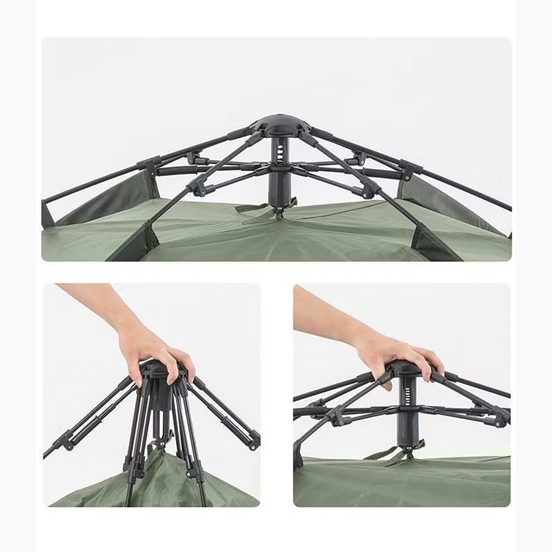 3místný kempingový stan Naturehike Pop-Up 3 Automatic forest green 4