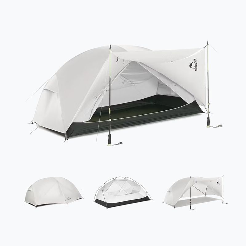 Trekový stan pro 2 osoby Naturehike Mongar Pro 2 20D light grey
