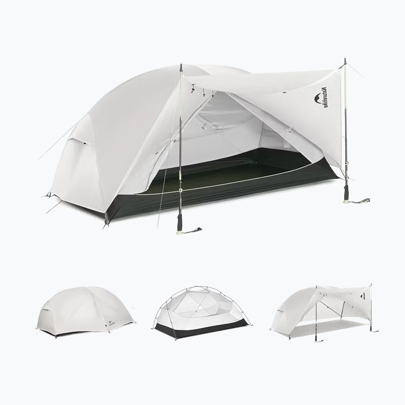 Trekový stan pro 2 osoby Naturehike Mongar Pro 2 20D light grey 2