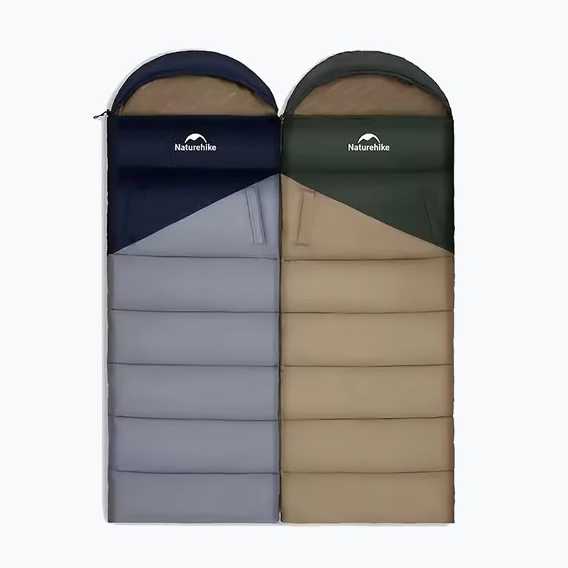 Spacák Naturehike U250 Sunny Day Right dark green 2
