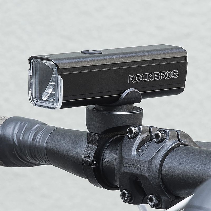 Přední cyklistické světlo Rockbros 24610002001 Front Light 1000 Lumen black 8