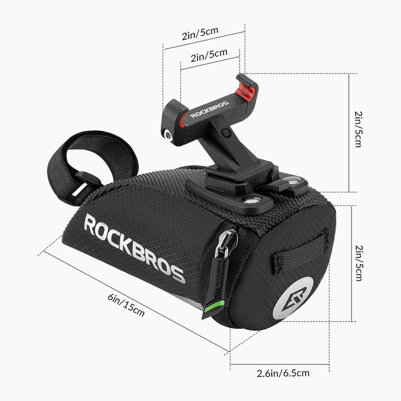 Podsedlová brašna na kolo  Rockbros C28 0,2 l black 2