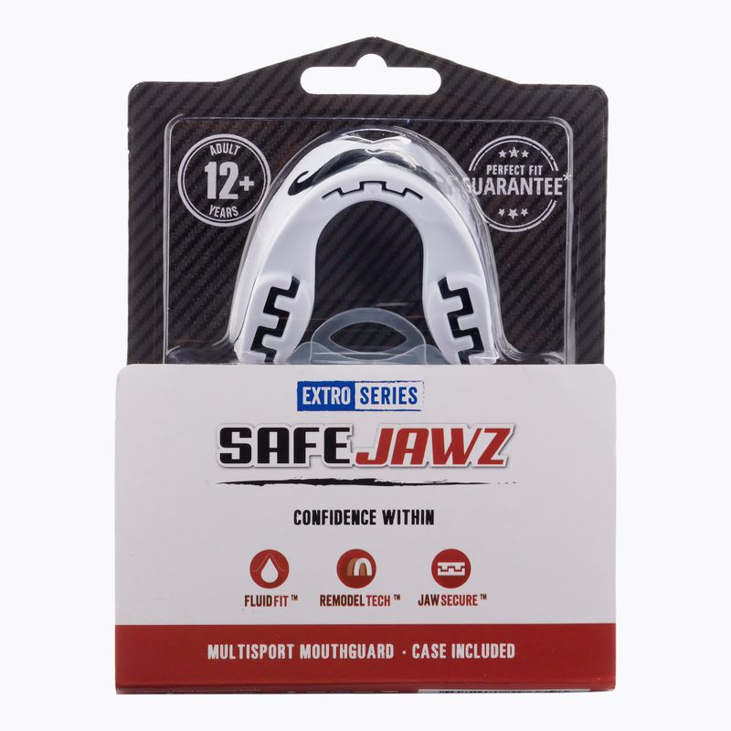 SAFEJAWZ Extro Series Černobílý chránič čelistí SJMOA