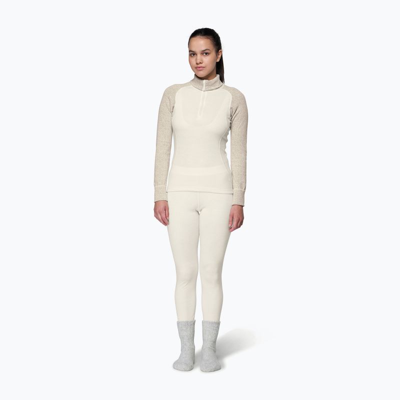 Dámská termo mikina Devold Duo Active Merino 205 Zip Neck raw white 2