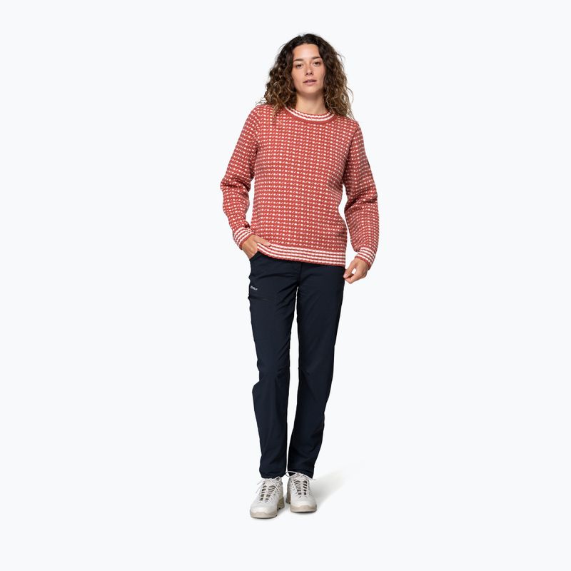 Svetr Devold Islender Refined marsala/offwhite 2