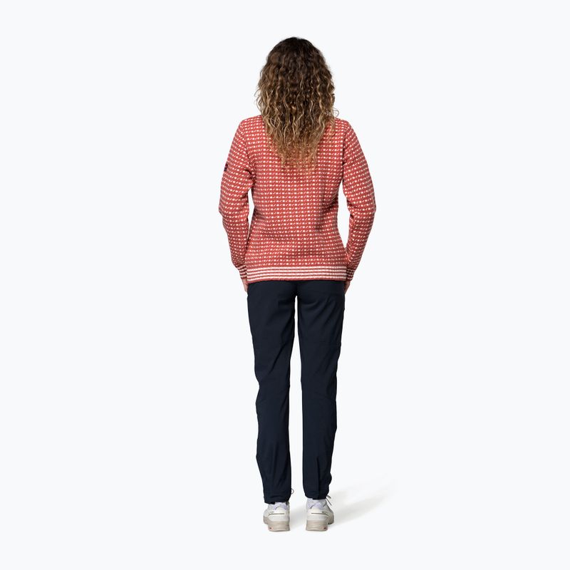 Svetr Devold Islender Refined marsala/offwhite 3