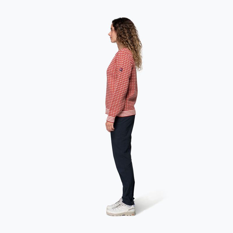 Svetr Devold Islender Refined marsala/offwhite 4