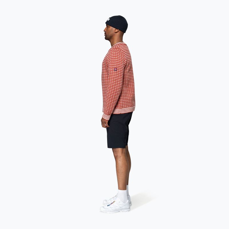 Svetr Devold Islender Refined marsala/offwhite 7