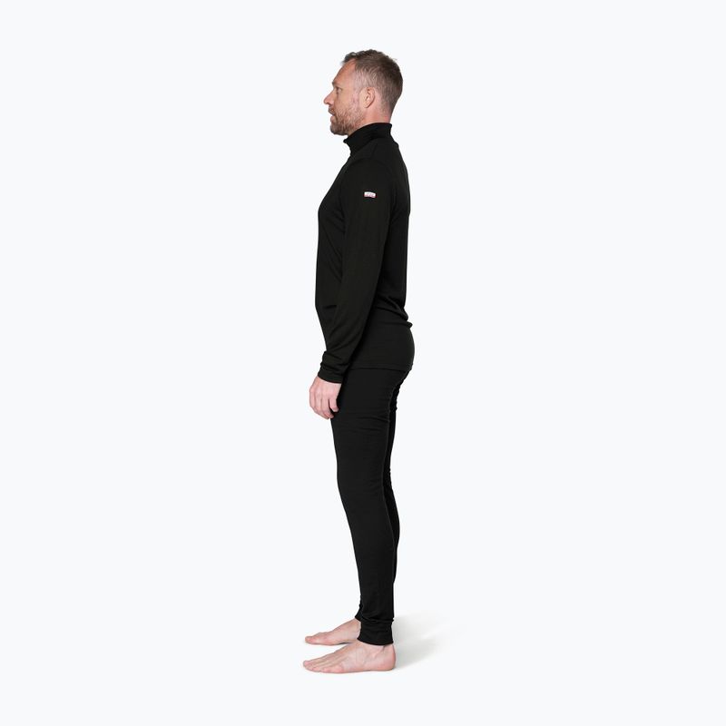 Pánská termo mikina Devold Breeze Plus Merino 200 Zip Neck black 4