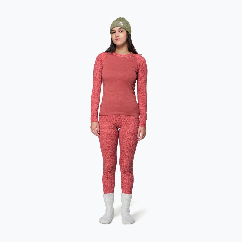 Dámská termo mikina Devold Duo Active Merino 205 marsala 2