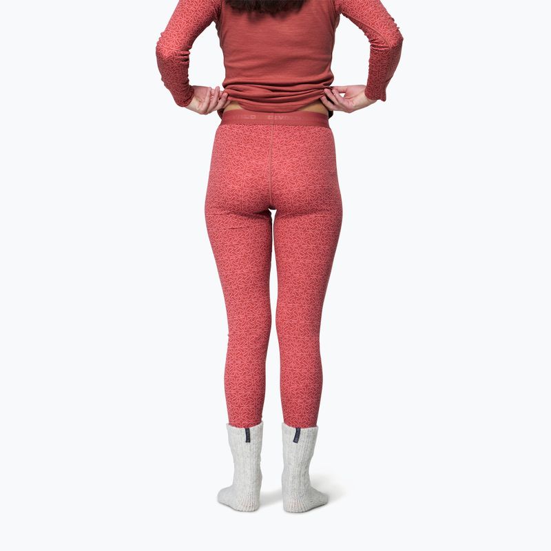 Dámské termo kalhoty Devold Duo Active Merino 205 Longs marsala 2