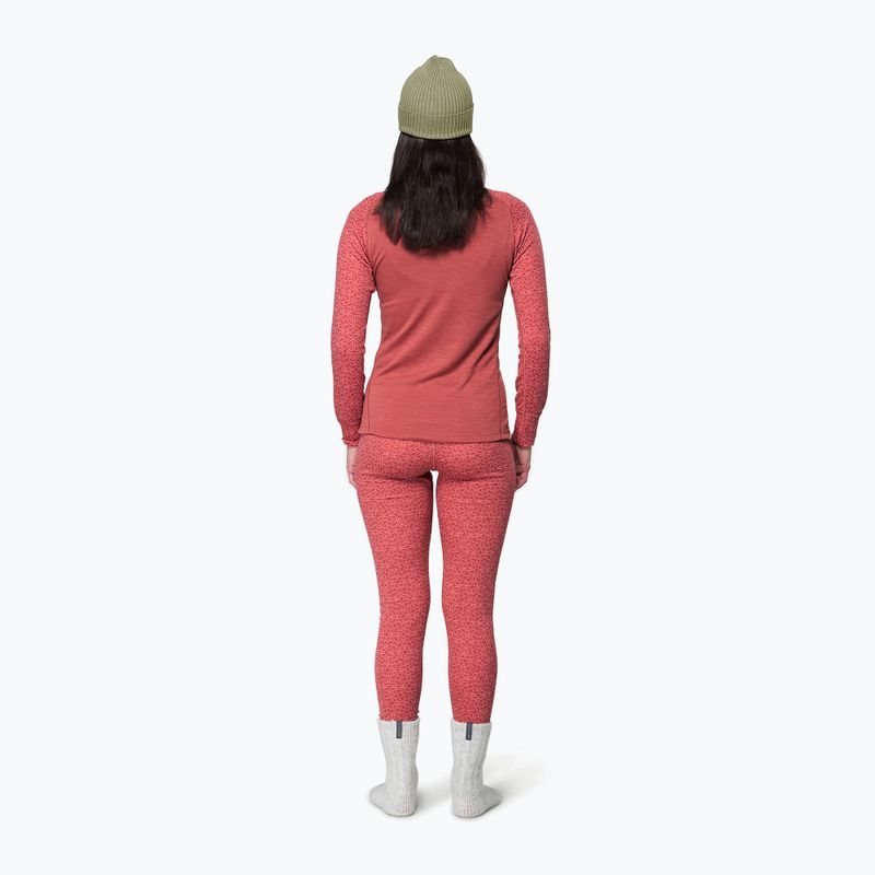 Dámská termo mikina Devold Duo Active Merino 205 Zip Neck marsala 3