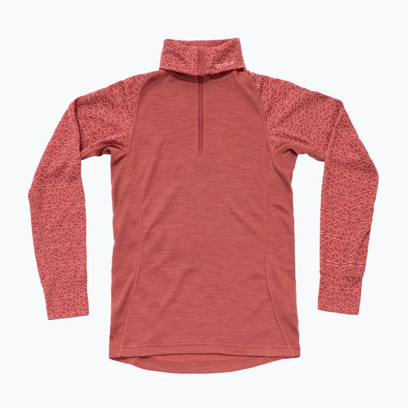 Dámská termo mikina Devold Duo Active Merino 205 Zip Neck marsala 5