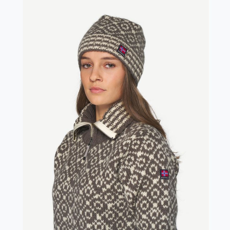 Zimní čepice Devold Svalbard Wool falcon/offwhite 2