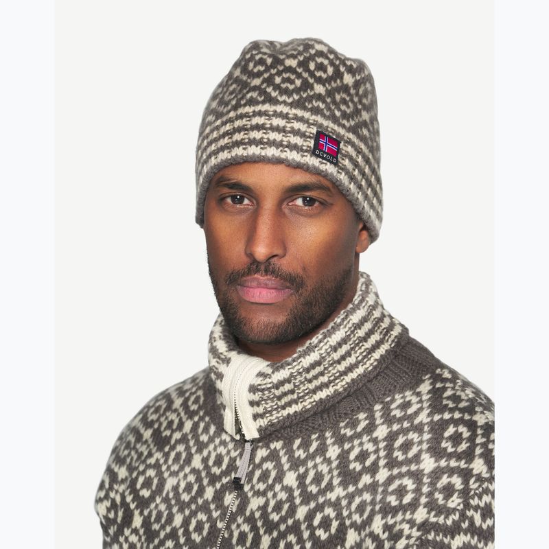 Zimní čepice Devold Svalbard Wool falcon/offwhite 3