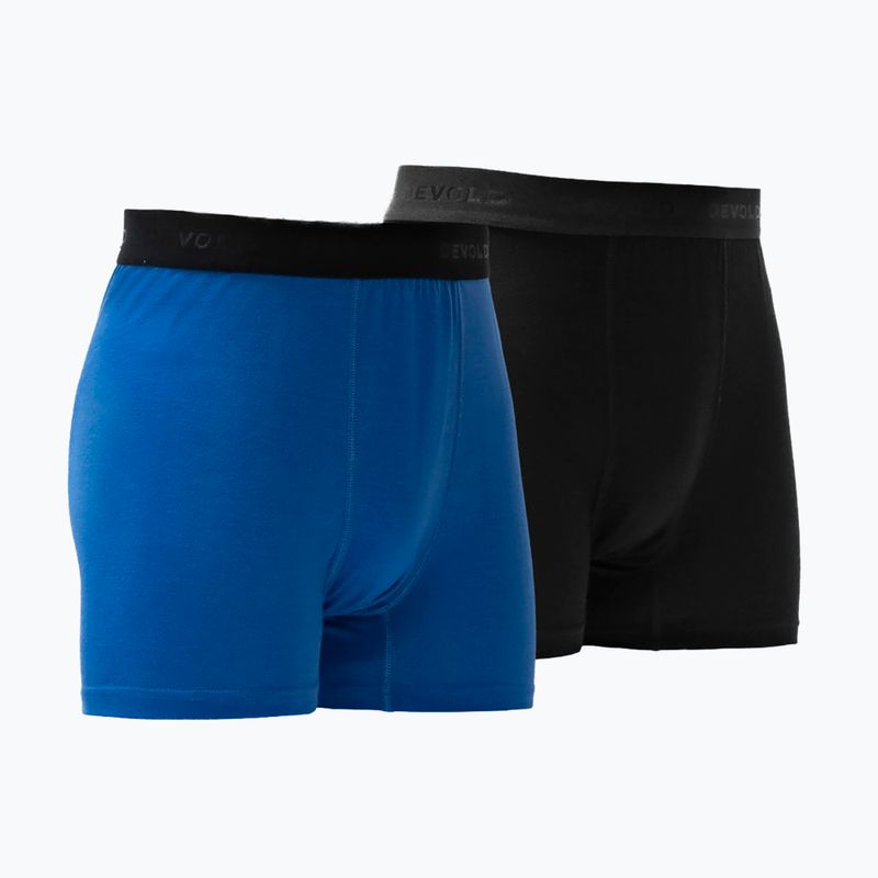 Pánské termo boxerky Devold Breeze Merino 150 Hipser 2 pack black/royal 2