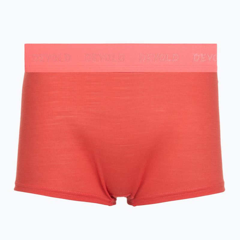 Dámské termo boxerky Devold Breeze Merino 150 Hipser 2 pack black/coral 2