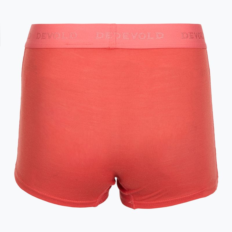 Dámské termo boxerky Devold Breeze Merino 150 Hipser 2 pack black/coral 4