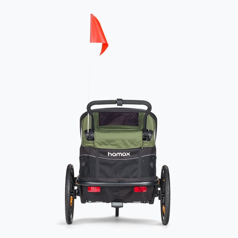 Hamax Outback Twin přívěs na kolo černo-zelený 400062_HAM 3