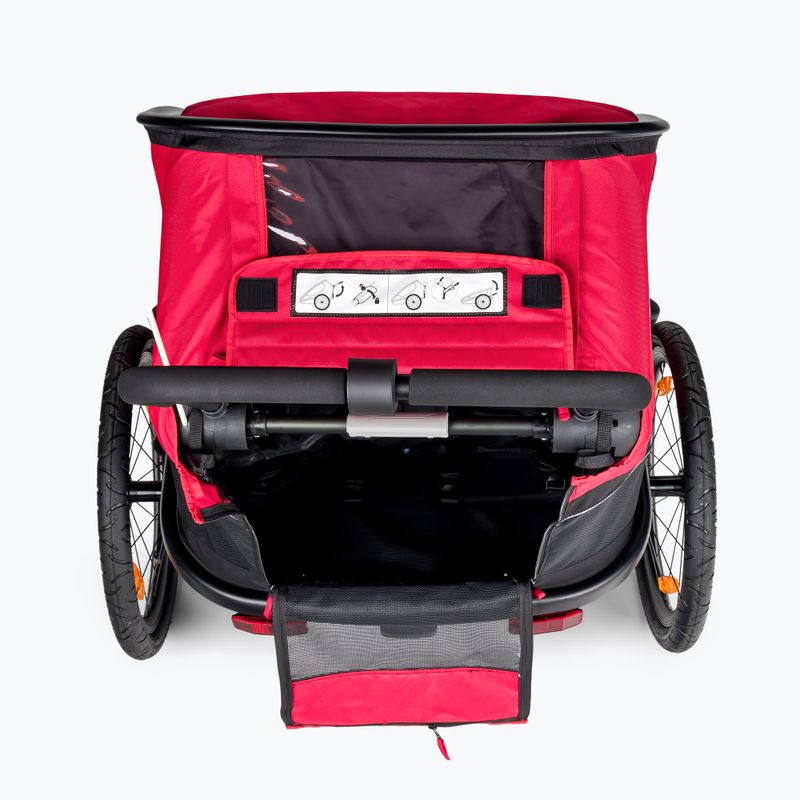 Hamax Outback Twin přívěs na kolo černo-červený 400064_HAM 5