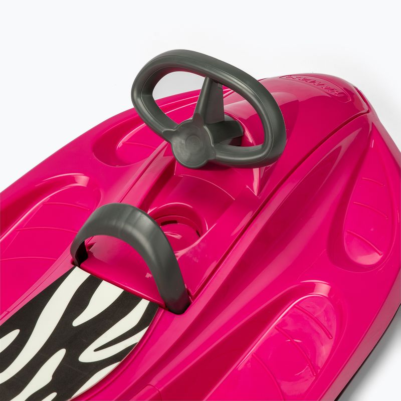 Dětské sáňky s volantem Hamax Sno Zebra růžové 503515 5