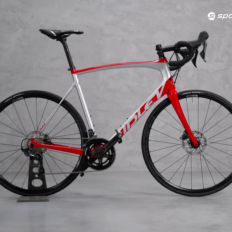 Ridley Fenix SL Disc Ultegra FSD08Cs stříbrná/červená SBIFSDRID545 silniční kolo 15
