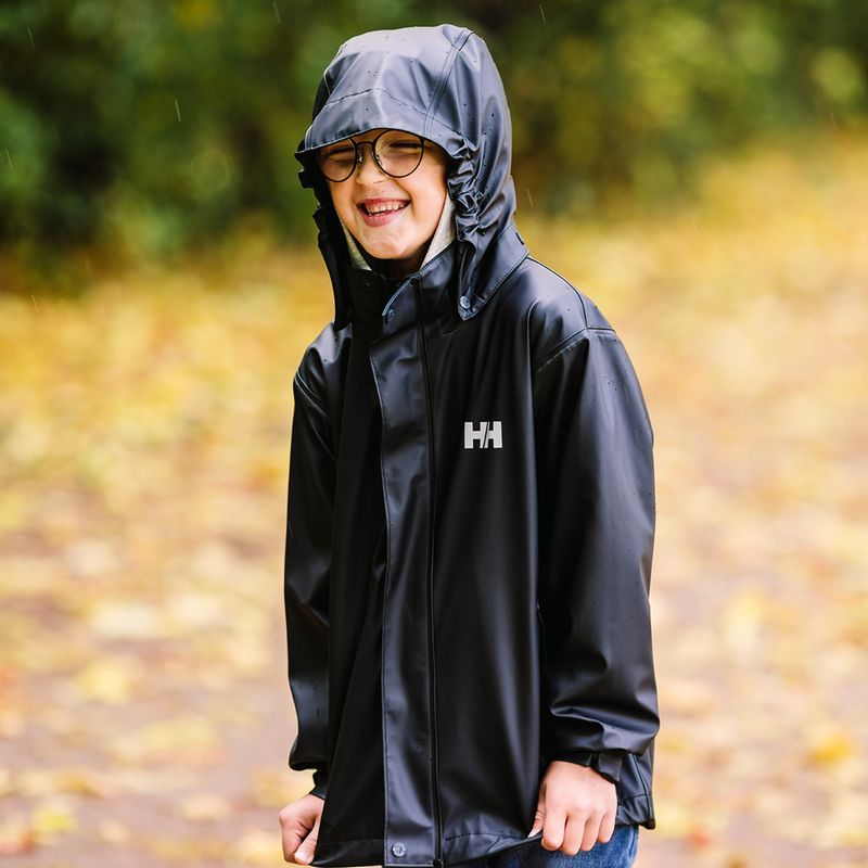 Dětská jachtařská bunda Helly Hansen Moss black 8