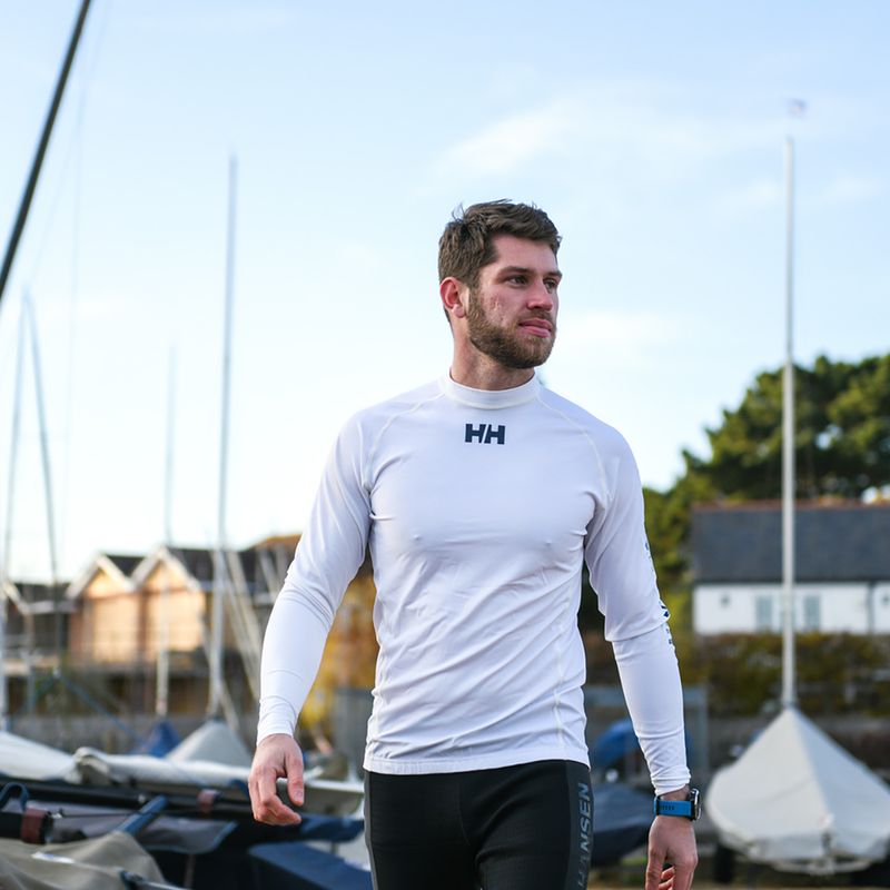 Pánské tričko Helly Hansen Waterwear Rashguard bílé 00134023_001 3