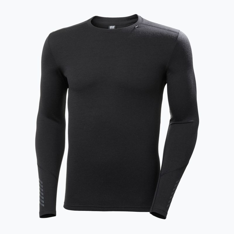 Pánské termotričko Longsleeve Longsleeve Helly Hansen Lifa Merino Midweight Crew black