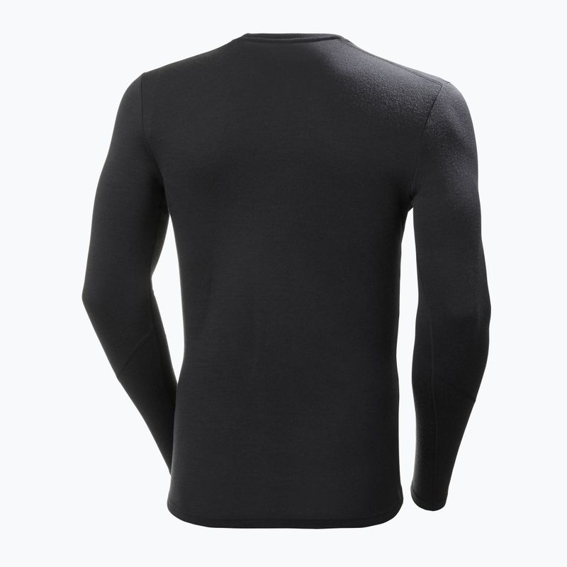 Pánské termotričko Longsleeve Longsleeve Helly Hansen Lifa Merino Midweight Crew black 2