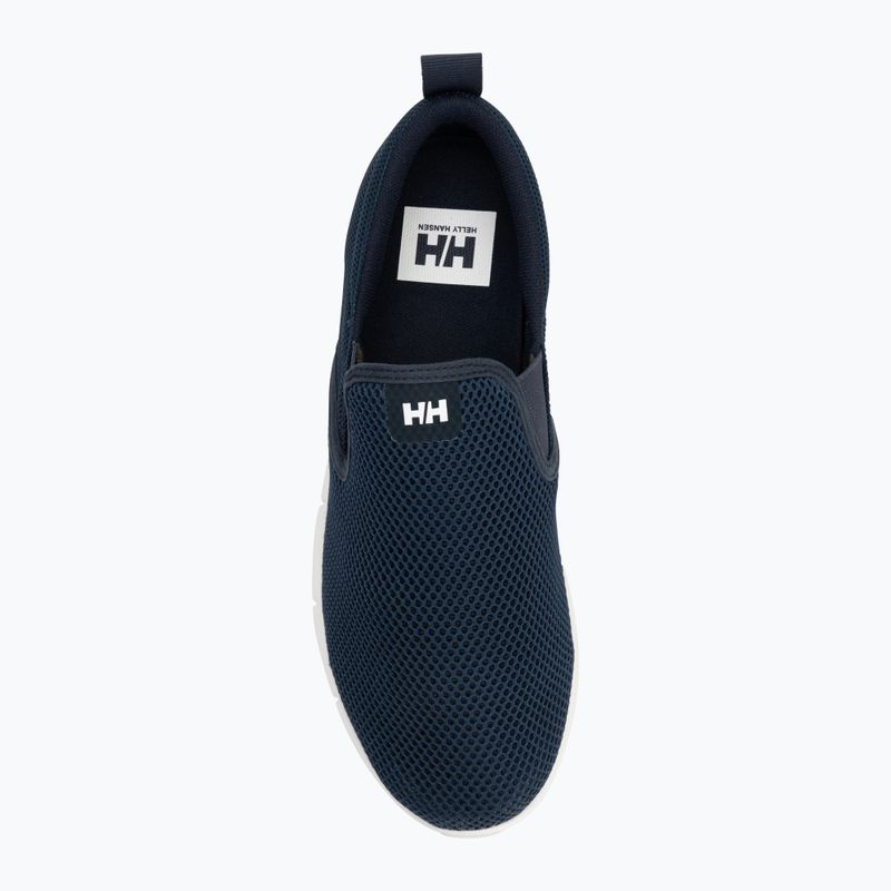 Pánské jachtařské boty Helly Hansen Ahiga Slip-On navy / off white 5