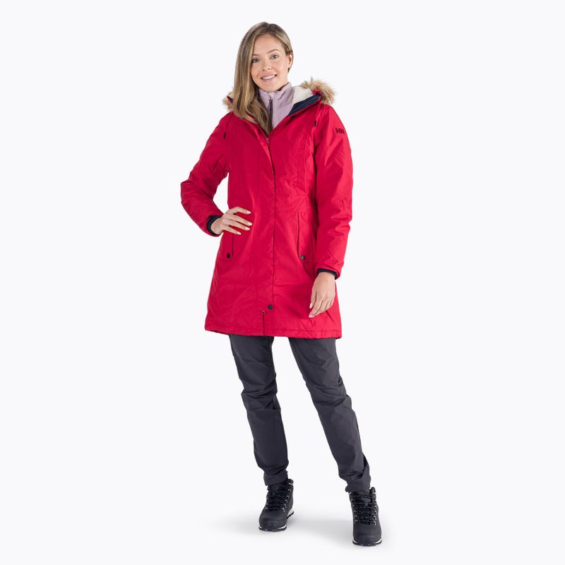 Dámská péřová bunda Helly Hansen Mayen Parka červená 53303_162 8